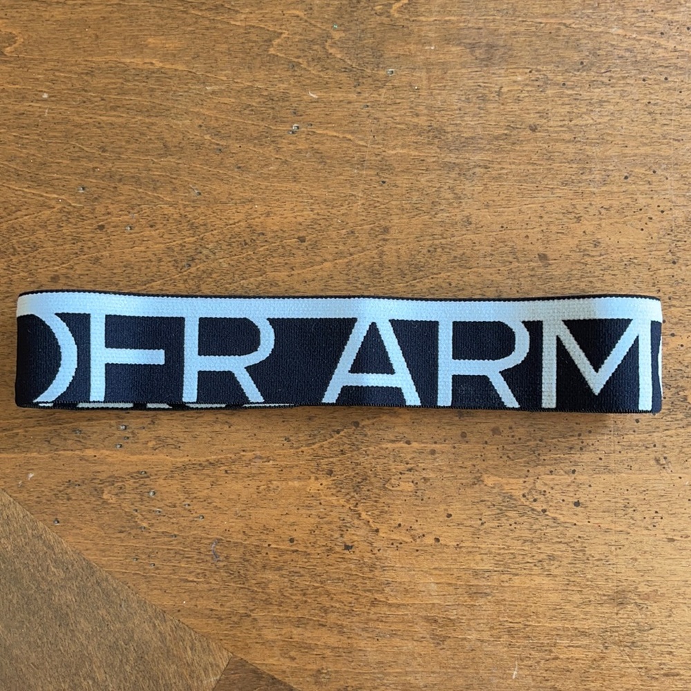 Under Armour Women's Block Letter Headband – Black/White – One Size - NWOT